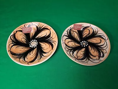 Buy Alvingham Pottery Pair Of Small Plates Lincolnshire England • 9.44£