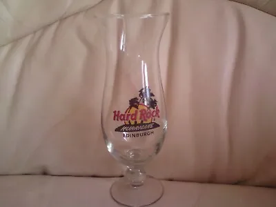 Buy Hard Rock Cafe Hurricane Glass Edinburgh Collectable Glassware Home Bar Man Cave • 9.99£