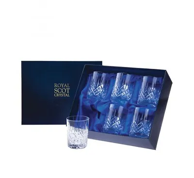 Buy 6 Royal Scot Crystal London Large Whisky Tumblers (Presentation Boxed) • 74.99£