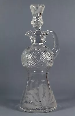 Buy Edinburgh Crystal, Thistle, Claret Jug Decanter With Stopper, Glass, 30.6cm • 245£