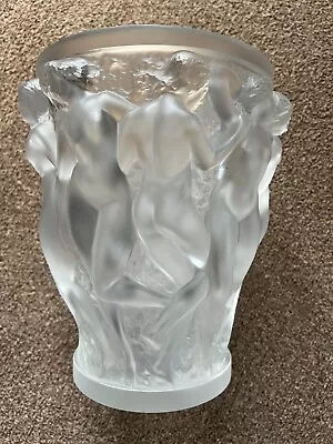 Buy Lalique Bacchante Vase ,25cm Heigh,1950, Small Damage On The Bottom Of Vase • 850£