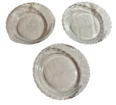 Buy Pyrex Glassware Pie Pans. Set Of Three. Clear. Six Inch. Excellent Condition • 16.07£