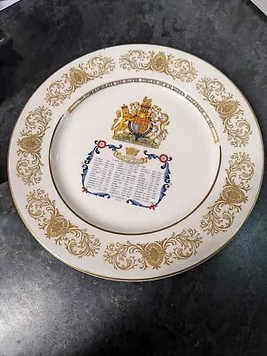 Buy Queen Elizabeth II Silver Jubilee 1977 Commemorative Plate By AYNSLEY Bone China • 9.90£