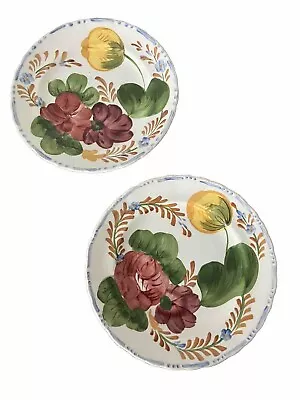 Buy Chanticleer Ware “ Belle Fiore” Painted Plates Country Cottage  Style Home • 13£
