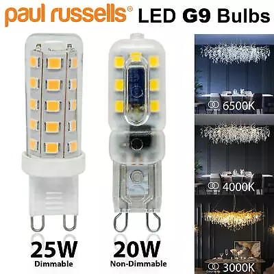 Buy G9 LED 2.2W / 3W Light Dimmable Bulbs Replacement For G9 Halogen Capsule Bulbs • 57.99£
