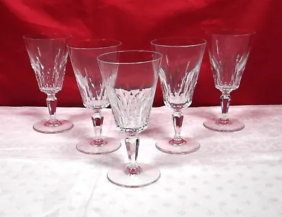 Buy Lot Of 5 Glasses Water 163 MM Crystal Carved Of Baccarat - Service Carcassonne • 170.66£
