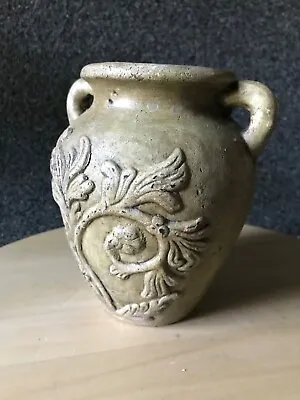 Buy Vintage  very Old Red Clay Pottery Vase Embossed • 37.48£