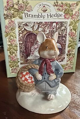Buy Wilfred Carries Picnic Basket Royal Doulton Brambly Hedge Dbh34 Made In England • 15£