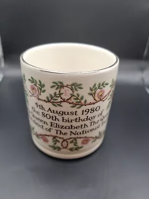 Buy Commemorative Mug Of Her Royal Highness The Queen Mother 80th Birthday 1980 • 12£