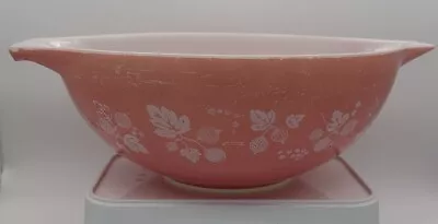 Buy LARGE Vintage Pyrex Red Coral Pink Gooseberry Cinderella Mixing Bowl 10  Pouring • 27£