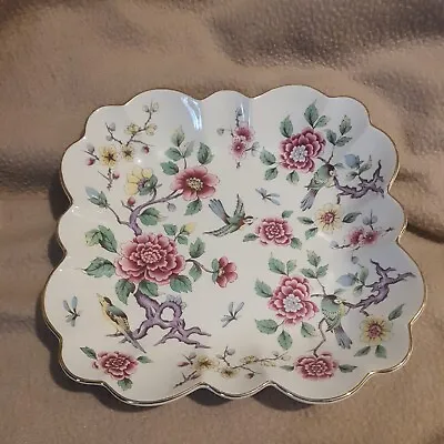 Buy James Kent Old Foley Chinese Rose Bird Pattern Plate - 8inch Gold Edging  • 12.99£
