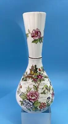 Buy Crown Staffordshire Bud Vase 6  Fine Bone China  Pagoda  Pattern England VTG • 14.23£
