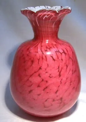 Buy Mtarfa  Cranberry Glass Cased Vase • 24.99£
