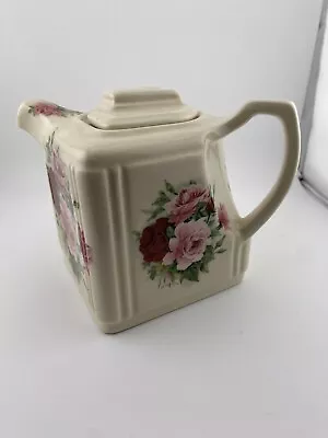 Buy VTG KERNEWEK Goonhavern Floral Roses Tea Pot Cornwall England Porcelain • 33.78£
