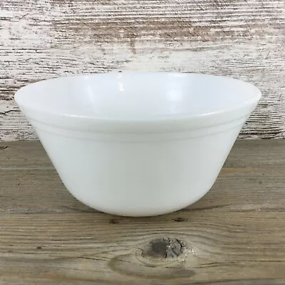 Buy Vintage Federal White Milk Glass Oven Ware Mixing Bowl 7  Double Band F Shield • 6.72£