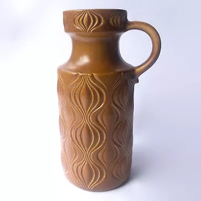 Buy Scheurich West German Pottery Vase Amsterdam Onion 485-26 Brown MCM 1960s • 42£