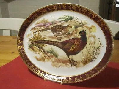 Buy Vintage Royal Falcon Ware – Pair Of Pheasants - Oval Plate/Server • 5.95£