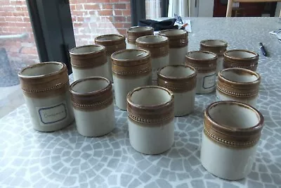Buy 15 X Vintage Doulton Of Lambeth Ltd. Salt Glazed Stoneware Containers • 120£