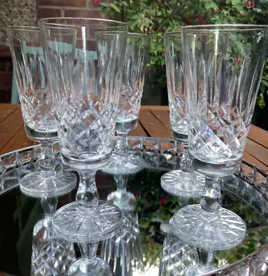 Buy Set 5 X  Vintage Quality Cut Crystal Champagne Prosecco Flutes Great Condition • 37£