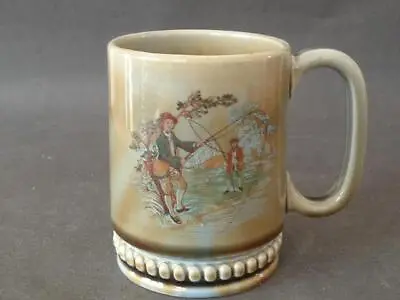 Buy Wade Irish Shamrock Porcelain - Mug Depicting Two 18th Century Anglers • 12.99£