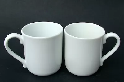 Buy TWO Royal Worcester Classic White Pattern 325ml Tea Or Coffee Mugs Look In VGC • 12.50£