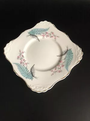Buy Vintage 1950's Tuscan Floral Pattern Bone China Cake Sandwich Plate • 13.99£