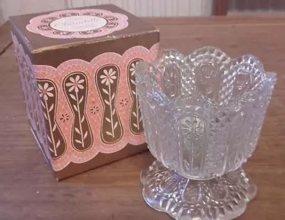 Buy Vintage Avon Collectable Pretty Chandelle Cut Glass Candle Holder & Original Box • 8.99£