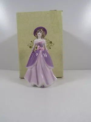 Buy Coalport Violet Bone China Miniature Figurine 1993 Displayed Condition With Box • 19.99£