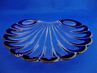 Buy Amethyst Crystal Shell Shape Dish David Redman UK Designer Glassware   • 14.95£