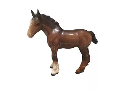 Buy Lovely Beswick Brown Horse #1053 Shire Foal • 14.95£