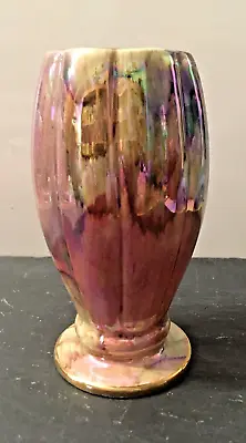 Buy Beautiful Vintage Oldcourt Lustre Ware Vase  Manupainted  5 Inches Tall **VGC** • 8.99£