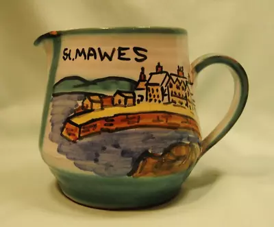 Buy Tintagel Pottery St Mawes Mug Green & Brown Stripes In Good Condition, 1 Sm Chip • 9£