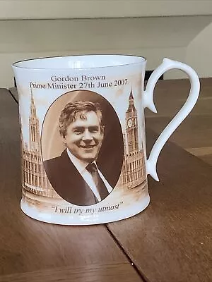 Buy Rate GORDON BROWN Prime Minister Mug Aynsley Fine Bone China Vintage • 14.90£