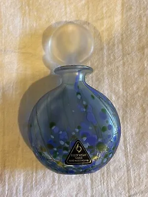 Buy Isle Of Wight Glass Perfume Bottle With Stopper Blue And Lavender • 96.06£