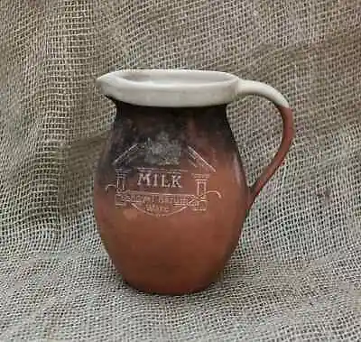 Buy Vintage Royal Barum Ware Pottery Milk Jug Rustic Terracotta Farmhouse Pitcher • 18£