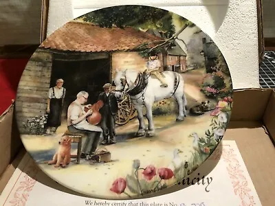 Buy Royal Doulton Decorative Plates Vintage Susan Brake’s The Saddle Maker • 9£