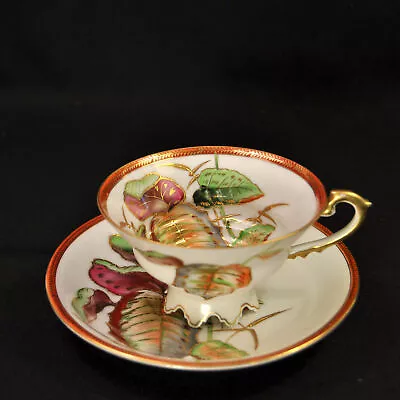Buy Chubu China Cup & Saucer Occupied Japan 1946-1952 Hand Painted W/Gold Outlining • 39.88£