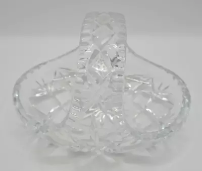 Buy Vintage Crystal Sweets Bowl With A Handle • 50£