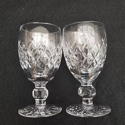 Buy 2 X Waterford Crystal  Boyne  Cut Port Wine  Glasses  SIGNED  4  • 26.99£