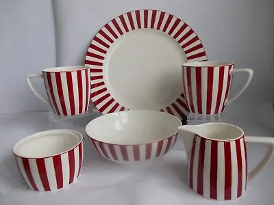 Buy Marks & Spencer M&S Ruby Striped Replacement Dinner Ware Choice From List • 15£
