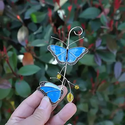 Buy Metal Stained Glass Exquisite Home  Hanging Outdoor Yard Decor • 8.26£