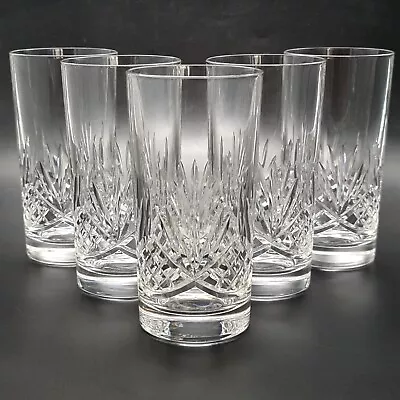 Buy Edinburgh Crystal Highball Tumblers Set Of Five Lead Crystal Cut Glass Drinking • 44.95£
