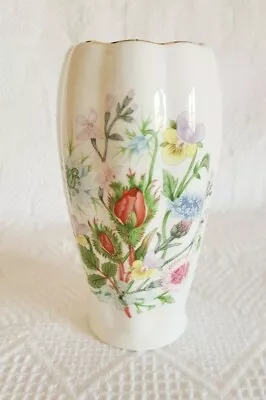 Buy AYNSLEY ~ Wild Tudor ~ Small Vase ~ Fine Bone China ~ Wild Flowers ~ 12cm Tall • 8.99£