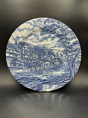 Buy Myott Blue Royal Mail Staffordshire China Dinner Plates X6 England • 56.91£