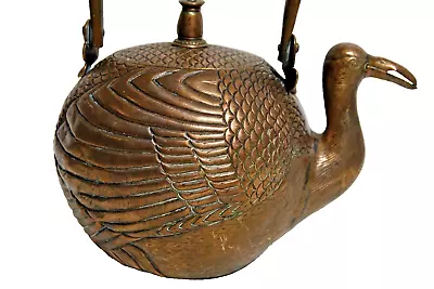 Buy Most Unusual Oriental Copper Teapot In The Form Of A Bird - Very Rare L@@k • 13.49£