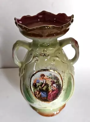 Buy Vintage Twin Handled Baluster Vase By A G Harley Jones Of Fenton, Staffs - 20 Cm • 30£