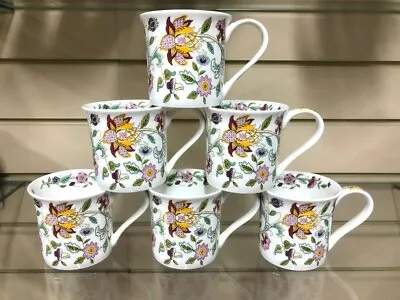Buy Minton Coffee Mug Floral Fine Bone China Set Of 6 Tea Coffee Ideal Gift • 49.99£