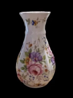 Buy Fenton Bone China White Floral Vase 6  Tall Preloved VGC • 7.50£