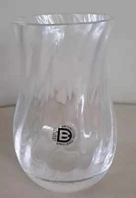 Buy Small Dartington Swirl 24% Lead Crystal Glass Vase 4 Inch Tall.  • 4.99£