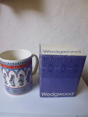 Buy WEDGWOOD MUG TANKARD - ELIZABETH II SILVER JUBILEE 1977 Vintage • 24.99£